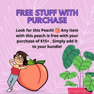 Free item with $15+ purchase!